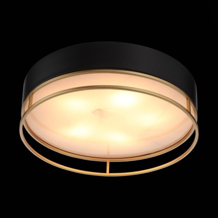 Ceiling lamp ST LUCE. SL1127.432.05. Chodo. 5x40 watts, E27, 60x60x18 cm, black color, matte gold-1