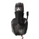 Qumo Arsenal headphones, game, microphone, USB, 2M, backlight, black