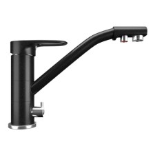 Kitchen mixer Ulgran U010-344, ultra-black color