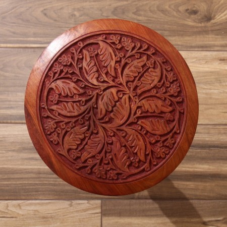 Carved table 30x30x54 cm-3