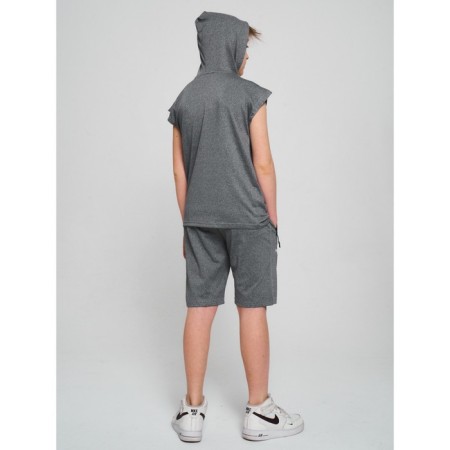 Sports suit for a boy, height 170 cm, light gray color-3