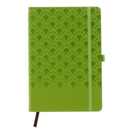 Diary of a low -up A5, 100 sheets in a cage, elastic band, leatherette cover, mix-5