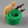 The needle on the deer bracelet, 23 × 7 cm, green/brown color