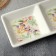 Ceramic “Flowers” ​​mileage, 13.8 x 7 cm, white color