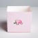 Box for flowers with the topper "You with love", 11 x 12 x 10 cm