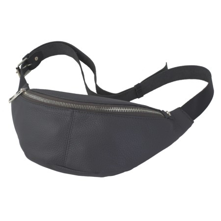 Waist bag, lightning department, adjustable belt, gray color