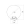 Lamp Garden Era "Shar" E27, IP44, 100W, 350 mm, black