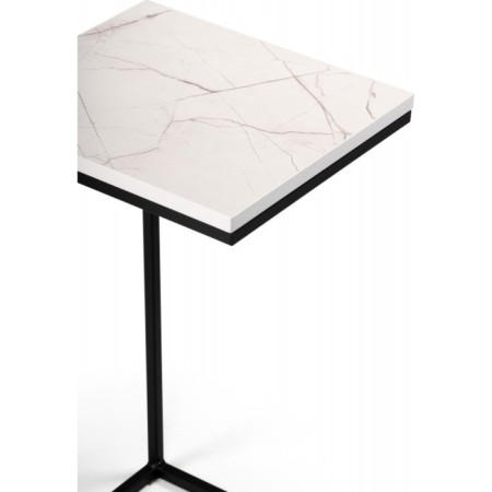 Coffee table Hercules Onyx metal, black 30x34x62 cm-3