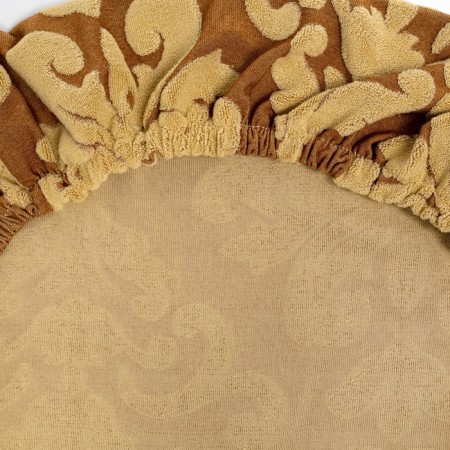 Case for chair jacquard knitwear, bronze color, 100% polyester-2