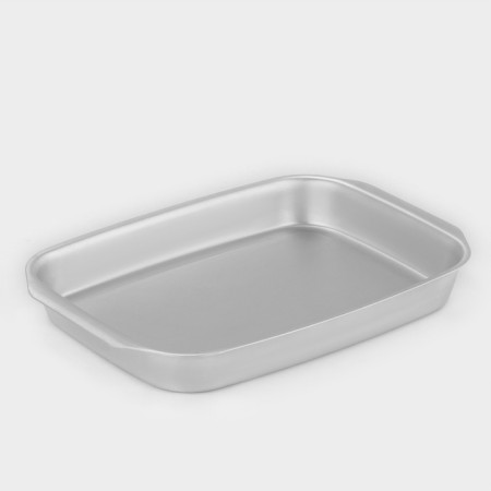 Baking she, 26 × 36 cm, h = 4.5 cm, silver color-1
