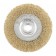 Matrix ushm brush, d = 150 mm, m14, flat, brass -tiered twisted wire