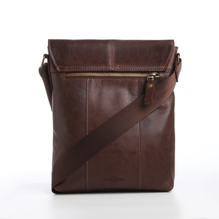 Male bag, xl zolo, brown color-3