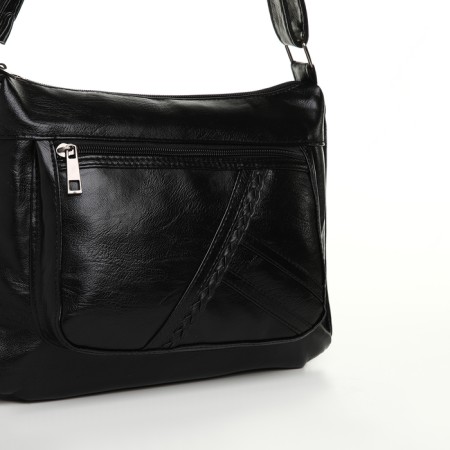 Women's bag with lightning, black color-3