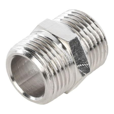 NIPPEL STUT SFT-0004-003838, 3/8 ", external/external thread, nickelled brass-1