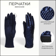Gloves are female, dimensionless, without insulation, blue color