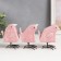 Souvenir Ceramics "Pink Birds - Geometry" Set 3 pcs 11.5x11x6 cm