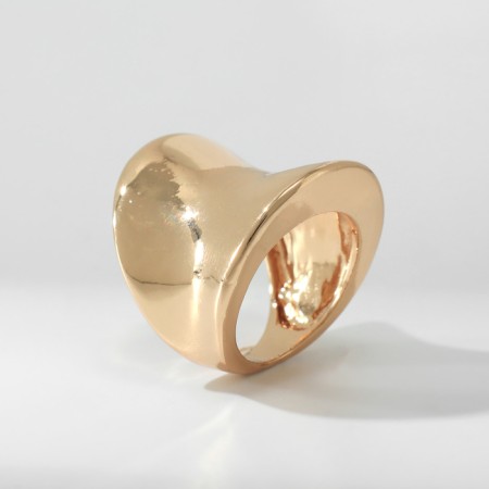 Ring Metal "Trend" concave, color gold size 18-3