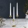Climber "Trio" Metal for 3 candles, 17x18 cm, gold