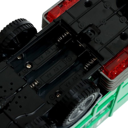 The car "garbage truck", light, sound, works from batteries-3
