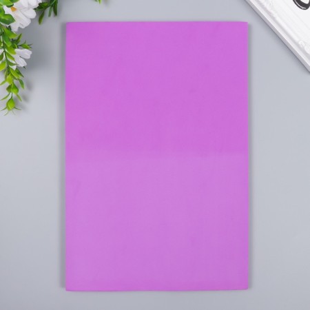 Foamiran "purple tulip" 2 mm (set of 5 sheets) A4 format format-3