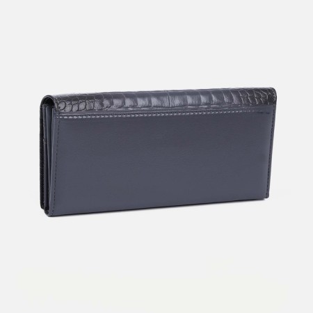 Women's wallet on magnets, gray color-1