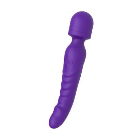 Vibrator of a bilateral oki-hoods, 7 modes, with heating to 42 degrees, purple