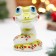 Souvenir "Snake Smile Green", 7 cm, porcelain