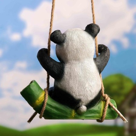 Suspended decor "Panda on the bamboo" 24x15x25cm-2