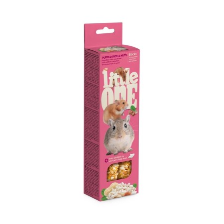 Little One with air rice and nuts for rodents, 55 g x 2 pcs