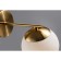 Wall lamp (sconce) marble, 1xe27, brass color