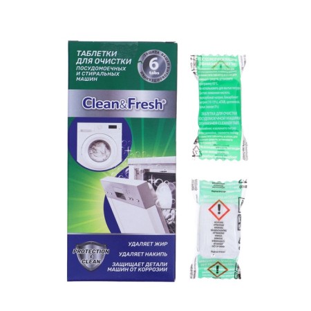 Clean & Fresh dishwasher tablets, 6 tablets-2