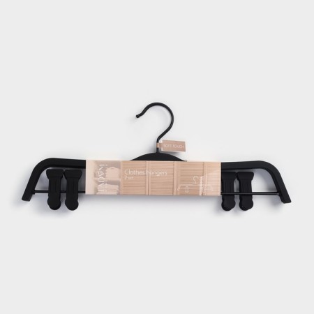 Shoulders - hanger with clamps LadoM Soft -Touch 37.5 × 15.5 × 1.1 cm, 2 pcs-6