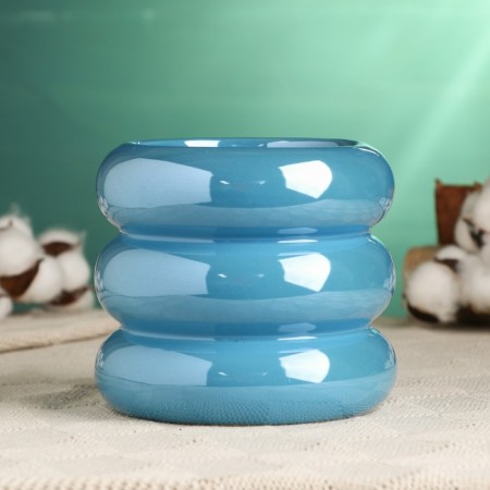 Pot "Hannana" 13x13x11cm, blue-1