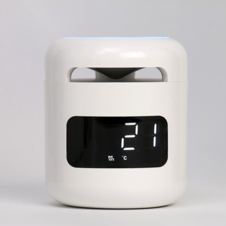 Clock - electronic desk alarm clock: column, Bluetooth, TF card, 8.5 x 7.5 cm, USB-2
