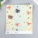 Scrapbooking paper bilateral "Forest animals and mots" density 180 g 15.5x17 cm