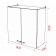 Cabinet hinged B600 mallow 600x626x290, wenge-lredo