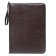 Business folder, artificial leather, 370 x 275 x 30 mm, with a metallic press, the handle “luxury” brown 6D041