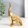 Souvenir Ceramics "Elephant - Dobrot up" Gold 8x5.3x14 cm