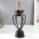 Summary Metal for 1 candle "Physalis" black 31x9x9 cm