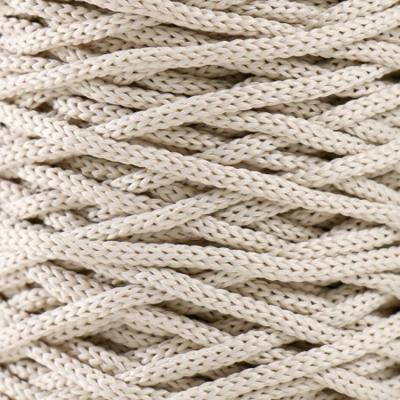 Knitting cord 100% polyester 3mm 100m/200 ± 20g (02-milk)-2
