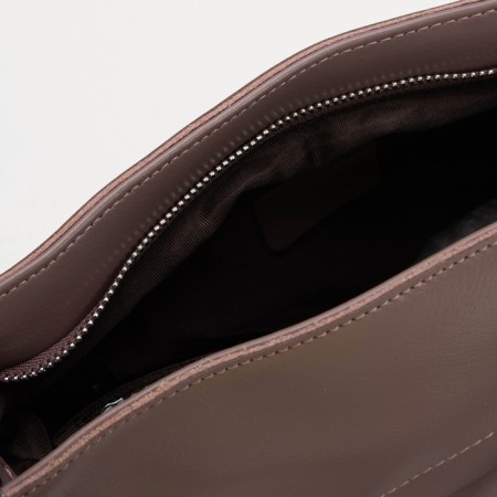 Luggage bag, 2 external pockets, long belt, powder color-3