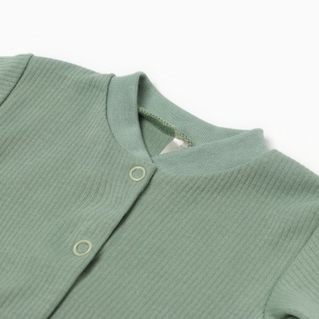 Children's blouse with long sleeve, green color, height 56 ​​cm-1
