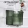 Organizer for storage "Green", hinged, 1 section, with an adhesive base, 11.5 × 8 × 11 cm, translucent/green color