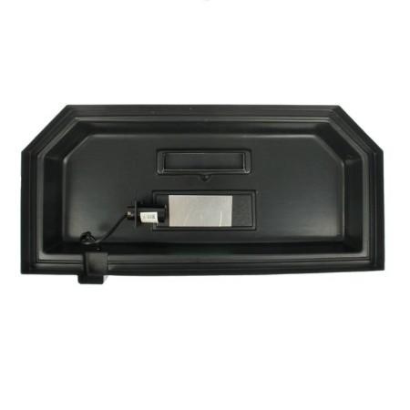 Aquarium "Panoramic" with a lid, 40 liters, 51 x 23 x 34/39 cm, black-1