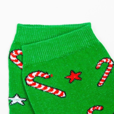 Women's socks "Caramel" color green, size 23-25-2