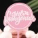 Topper "Happy Birthday", pink, give beautifully