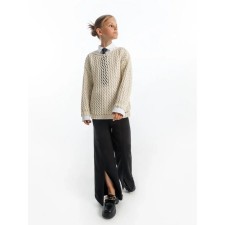 Sweater for the girl Knit Trend, height 140 cm, dairy color