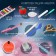Sewing set, 75 items, in PVC handbag, color mix