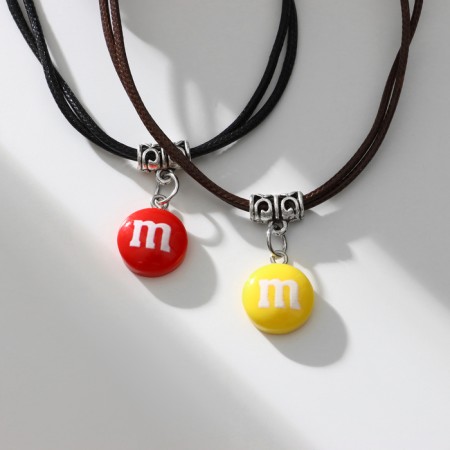 Bracelets "Demetrons" Two letters, colored, d = 5.5 cm-1