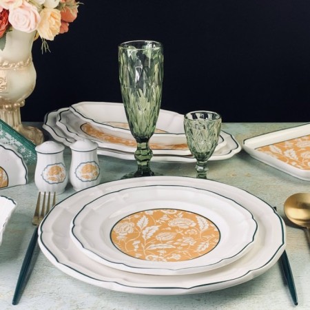 A set of plates Lenardi "Adonis", D = 21x2.5 cm, 6 pcs-1